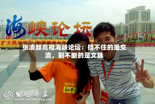 张凌赫亮相海峡论坛：挡不住的是交流，割不断的是文脉-第2张图片