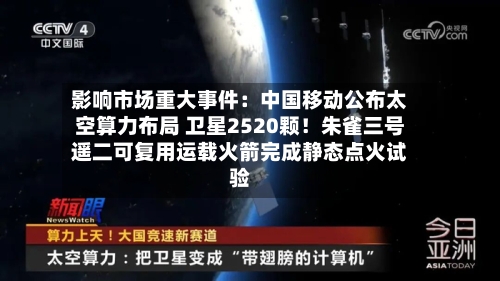 影响市场重大事件:中国移动公布太空算力布局 卫星2520颗!朱雀三号遥二可复用运载火箭完成静态点火试验-第3张图片