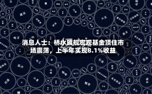 消息人士：桥水旗舰宏观基金顶住市场震荡	，上半年实现8.1%收益-第2张图片