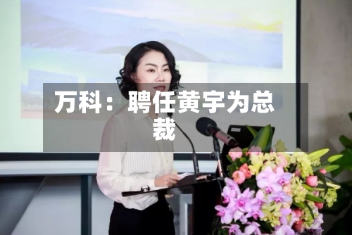 万科：聘任黄宇为总裁