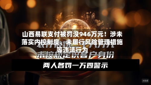 山西易联支付被罚没946万元！涉未落实内控制度、未履行风险管理措施等违法行为-第2张图片