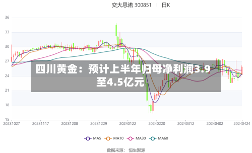 四川黄金：预计上半年归母净利润3.9至4.5亿元-第2张图片