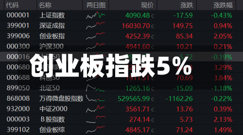 创业板指跌5%-第2张图片