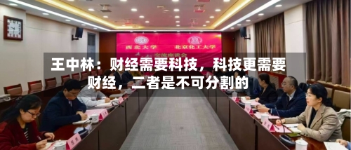 王中林：财经需要科技，科技更需要财经	，二者是不可分割的-第2张图片