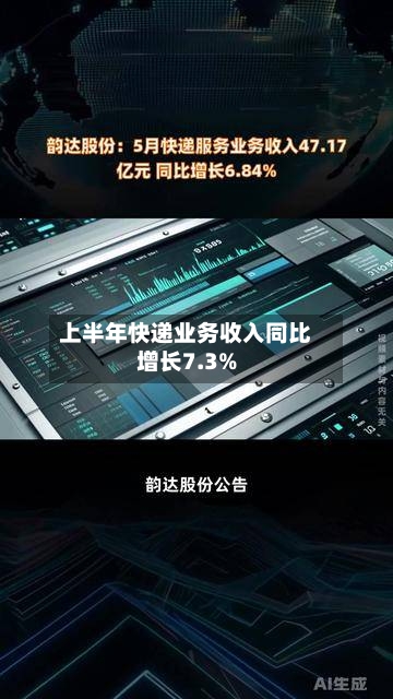 上半年快递业务收入同比增长7.3%