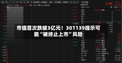 市值首次跌破3亿元！301139提示可能“被终止上市”风险-第2张图片
