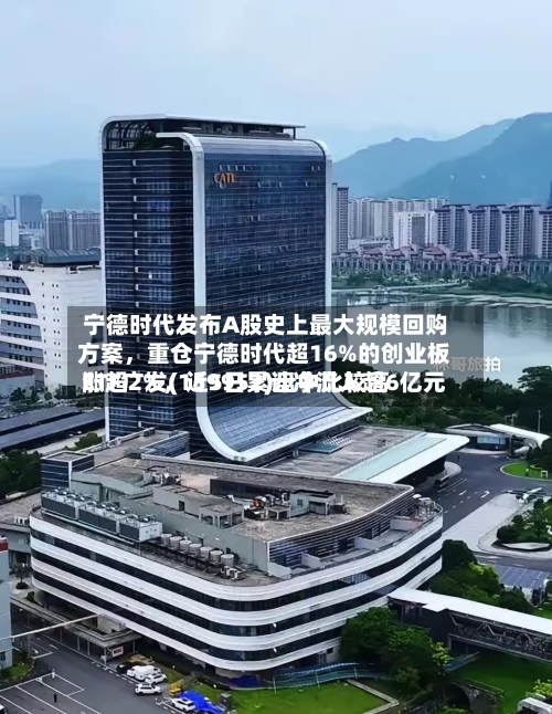宁德时代发布A股史上最大规模回购方案,重仓宁德时代超16%的创业板ETF广发(159952)盘中比较高
涨超2%,近5日累计净流入超6亿元