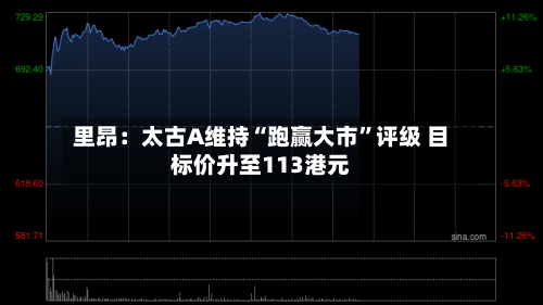 里昂：太古A维持“跑赢大市”评级 目标价升至113港元-第1张图片