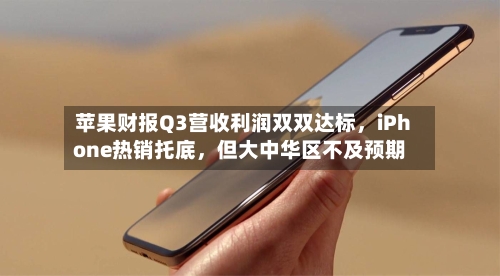 苹果财报Q3营收利润双双达标，iPhone热销托底	，但大中华区不及预期-第2张图片