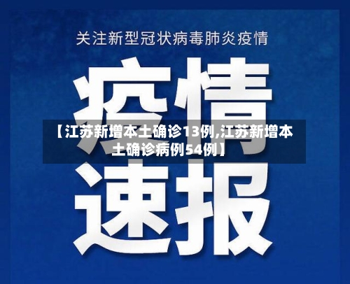 【江苏新增本土确诊13例,江苏新增本土确诊病例54例】-第3张图片