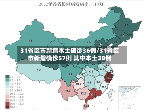 31省区市新增本土确诊36例/31省区市新增确诊57例 其中本土38例