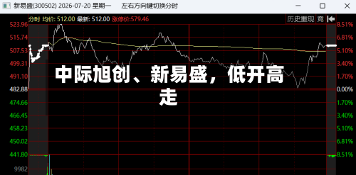 中际旭创、新易盛	，低开高走-第2张图片