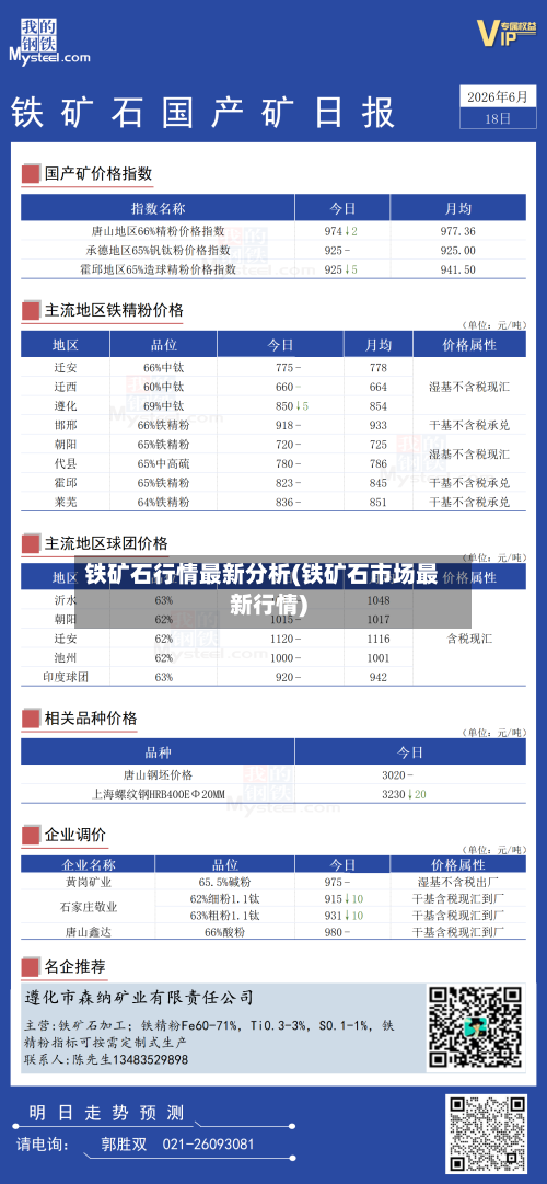 铁矿石行情最新分析(铁矿石市场最新行情)-第2张图片
